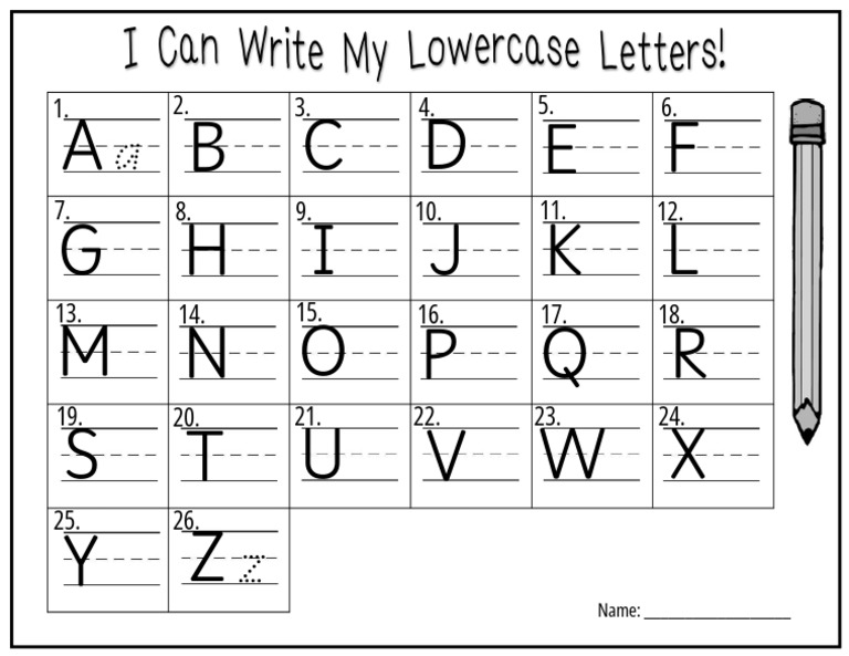 Lowercase Letters | PDF