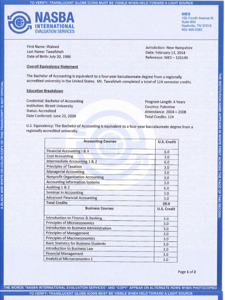 Nasba Evaluation | PDF