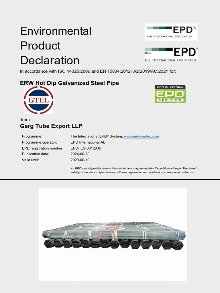 EPD Document EPD-IES-0012935 - 001 (S-P-12935) en | PDF | Recycling ...