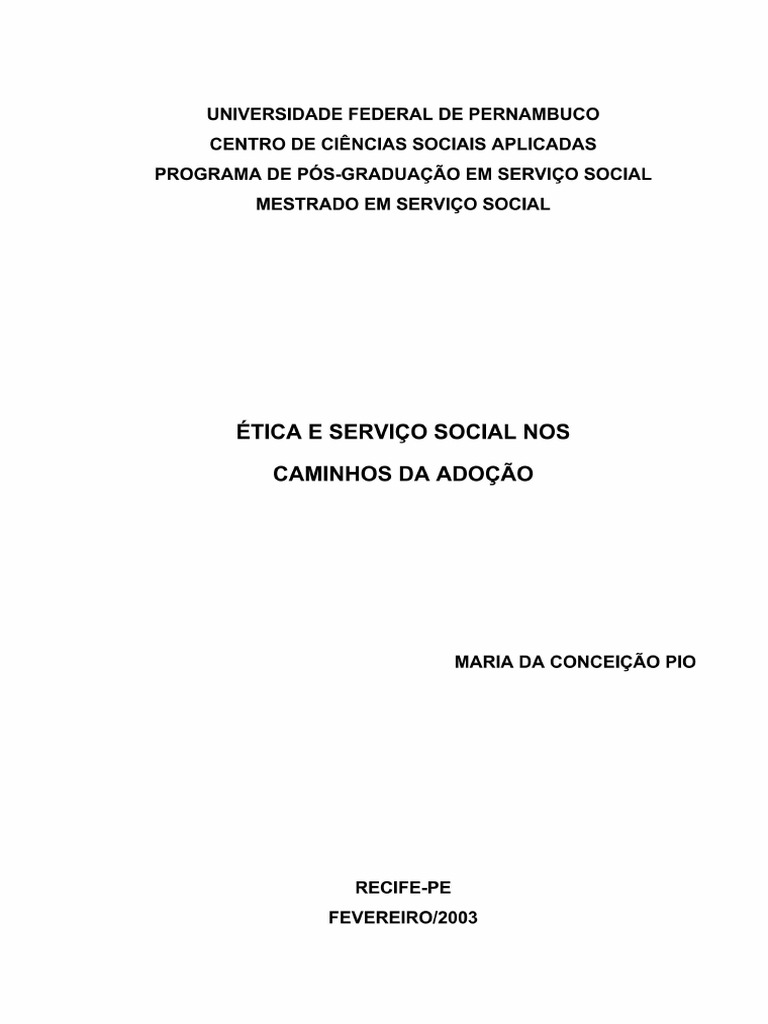 Microsoft Word - Monografia Final. Concei..o Pio | PDF