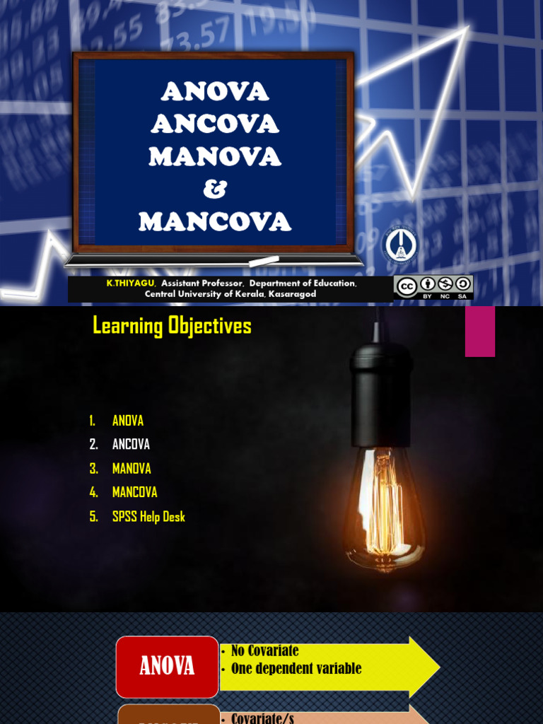 ANOVA, ANCOVA, MANOVA, MANCOVA Guide | PDF | Analysis Of Covariance ...