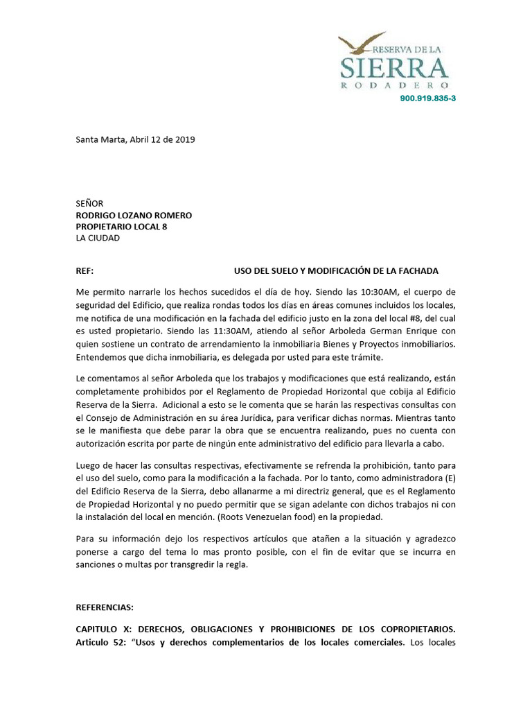 Carta Local | PDF | Propiedad | Regulación