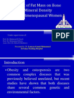 Effect of Fat Mass On Bone Mineral Density in Postmenopausal Women