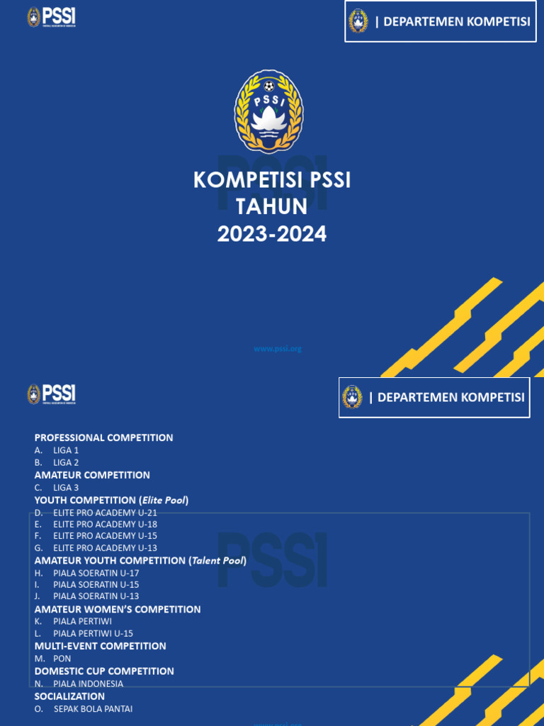 Summary Point Kompetisi PSSI Tahun 2023-2024 | PDF