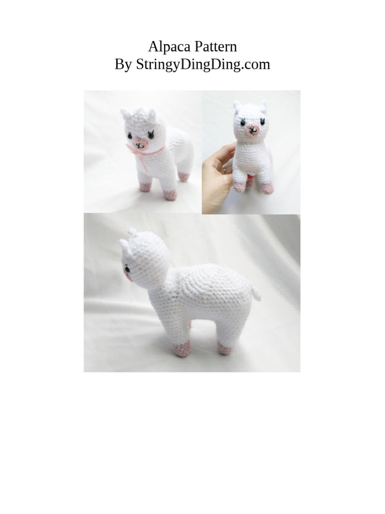 Crochet Alpaca Pattern Guide | PDF | Crochet | Handicrafts