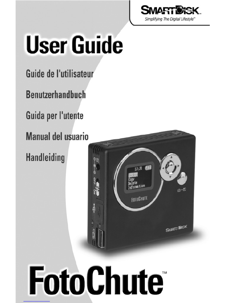 SmartDisk FotoChute User Manual | PDF | Computer File | Personal Computers