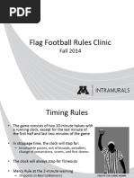 Touch Football Referee Signals Guide | PDF | Touchdown | Hand