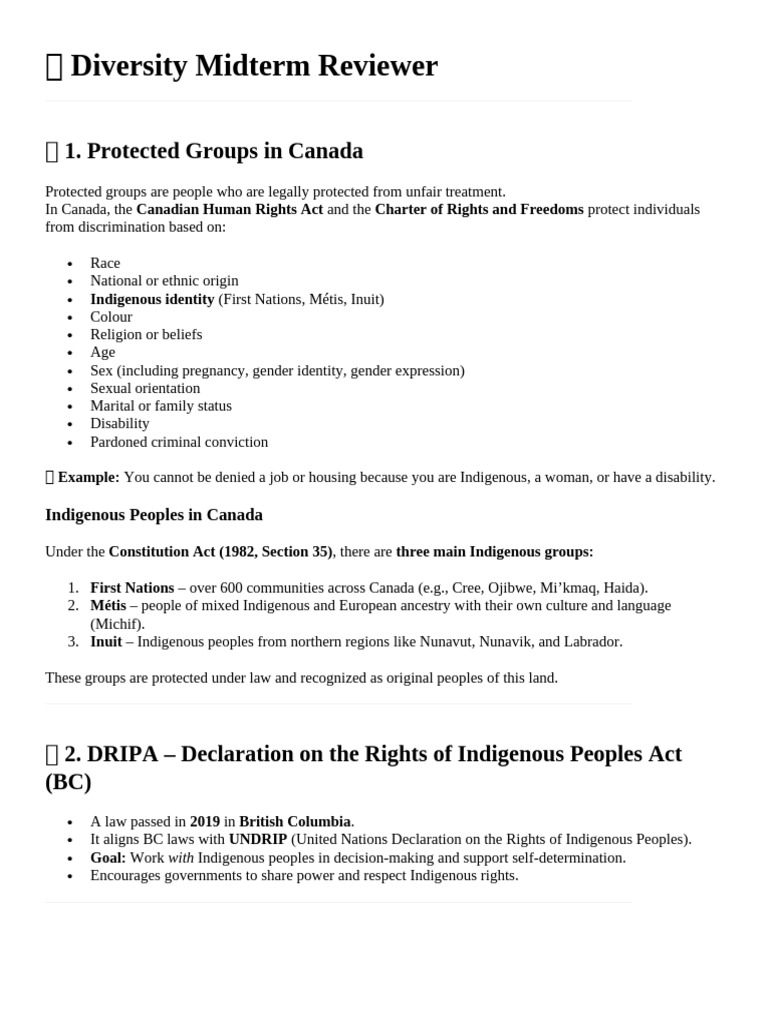 Canadian Indigenous Rights Overview | PDF | Indigenous Peoples | Justice