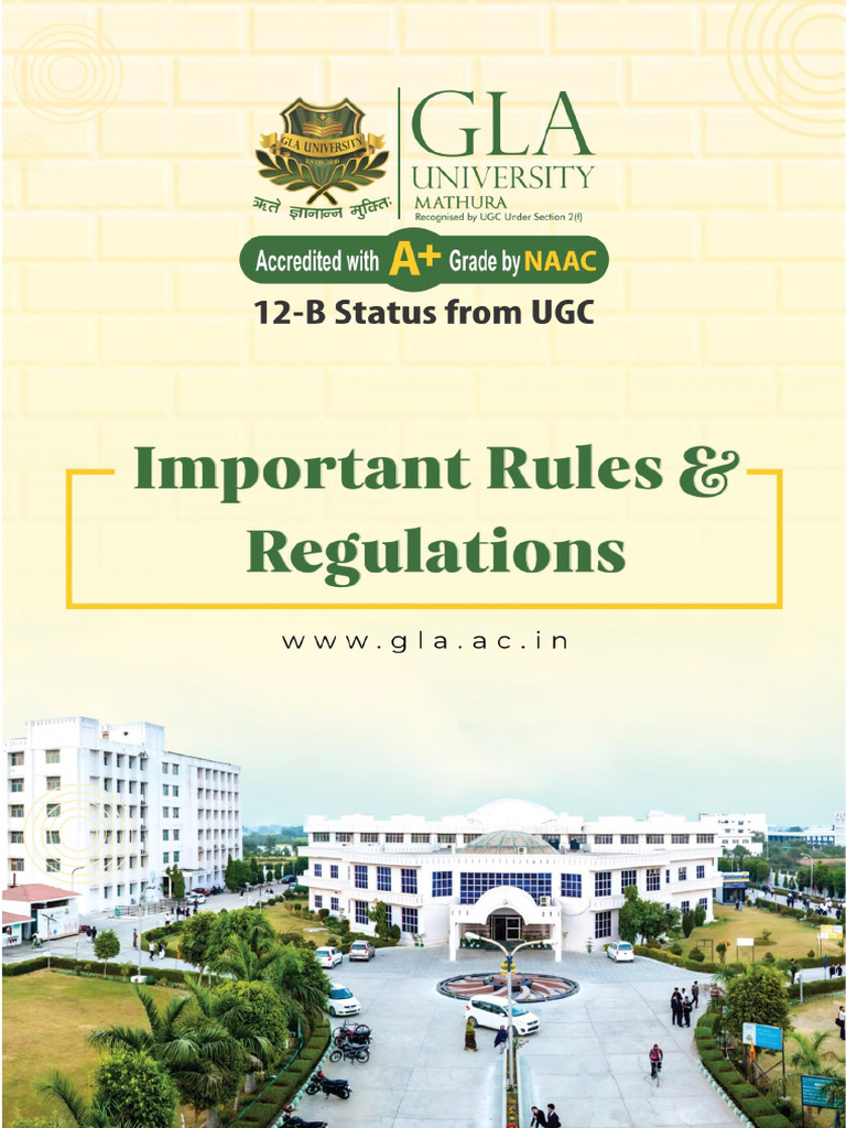 GLA University CBCS Regulations Guide | PDF | Course Credit | Academic Term