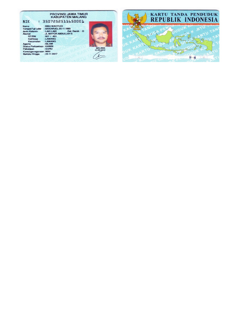 KTP Ibnu W | PDF