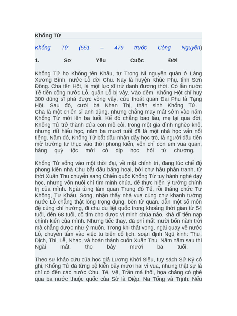 KH NG T (551 - 479 Trư C Công Nguyên | PDF