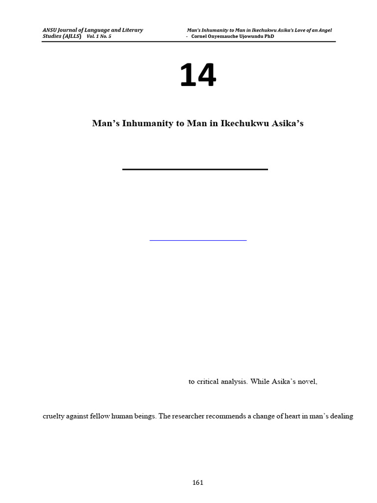 Inhumanity Explored in Asika's Novel | PDF