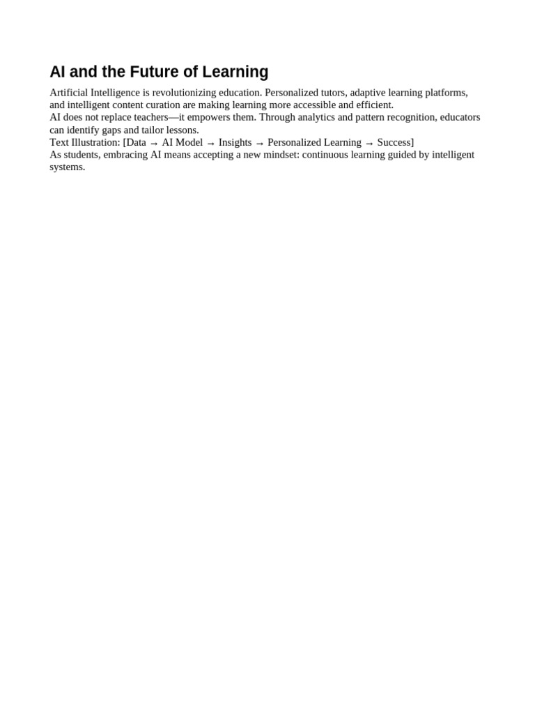 AI and The Future of Learning | PDF