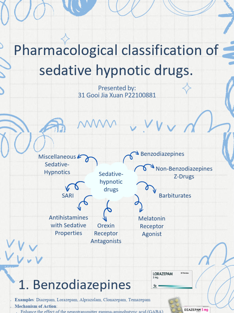 Sedative Hypnotic Drugs Overview | PDF | Benzodiazepine | Insomnia