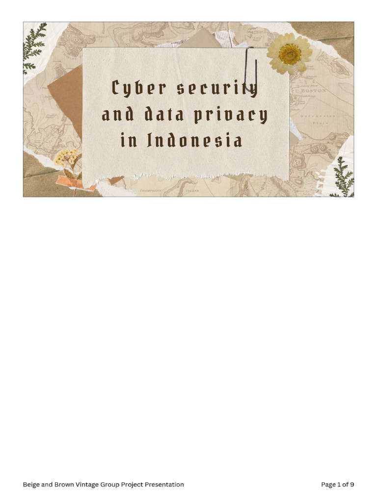 Cyber Security and Data Privacy in Indonesia | PDF