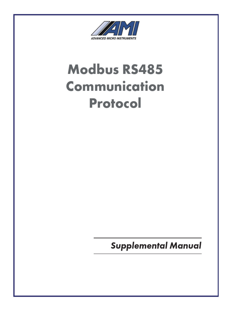 Modbus RS485 Communication Guide | PDF | Computer Engineering | Computing