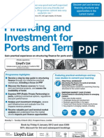 Financing and Investment For Ports & Terminals