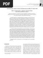Chromatographic Analyses of Fatty Acid Methyl Esters by HPLC-UV and GC-FID