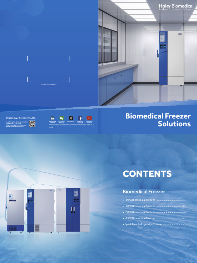 Biomedical Freezer Solutions Overview | PDF | Refrigerator
