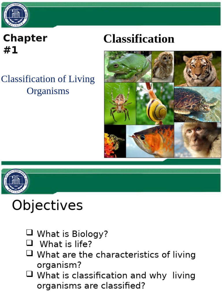Classification Chapter 1 (1.1 1.7) | PDF | Plants | Species