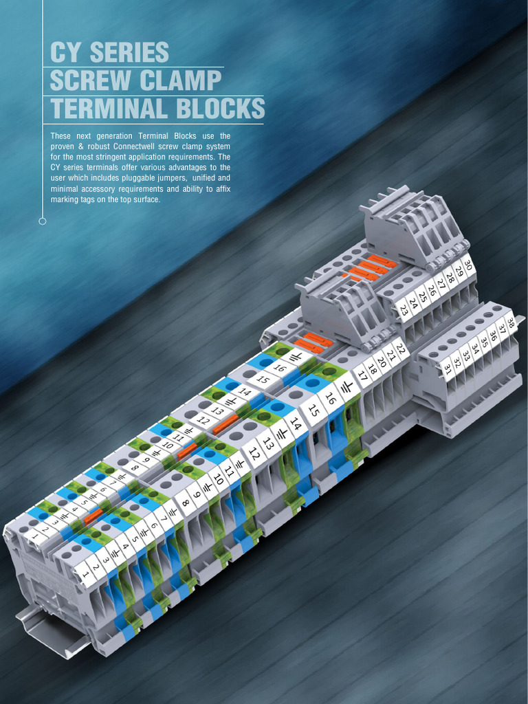 Cy Series Terminal Blocks | PDF | Fuse (Electrical) | Manufactured Goods
