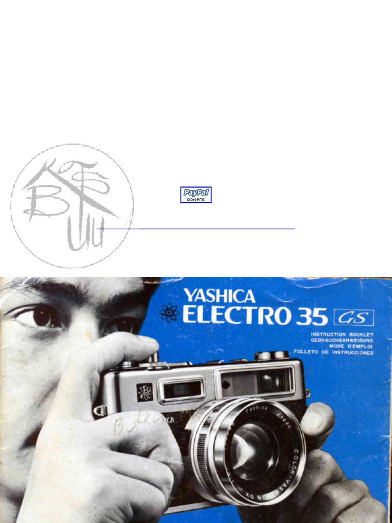レトロヤシカエレクトロ35　取扱説明書付 Yashica Electro 35 Camera Manuals | PDF | Light | Imaging