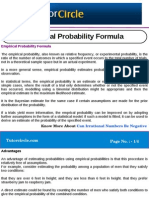 Empirical Probability Formula