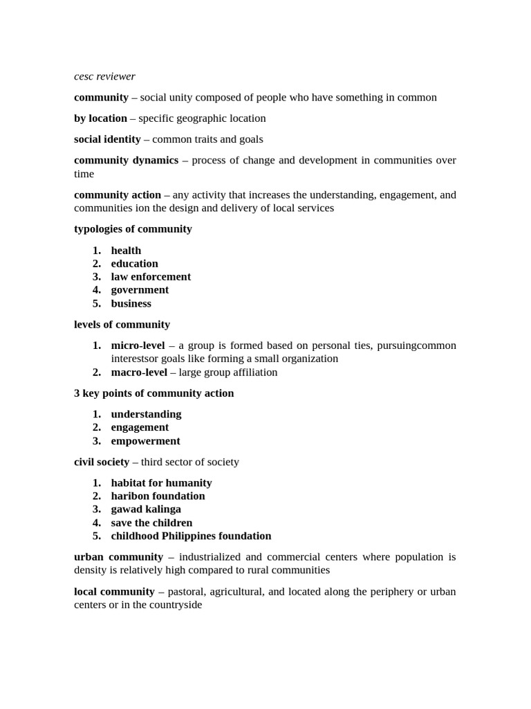 Understanding Community Dynamics and Action | PDF