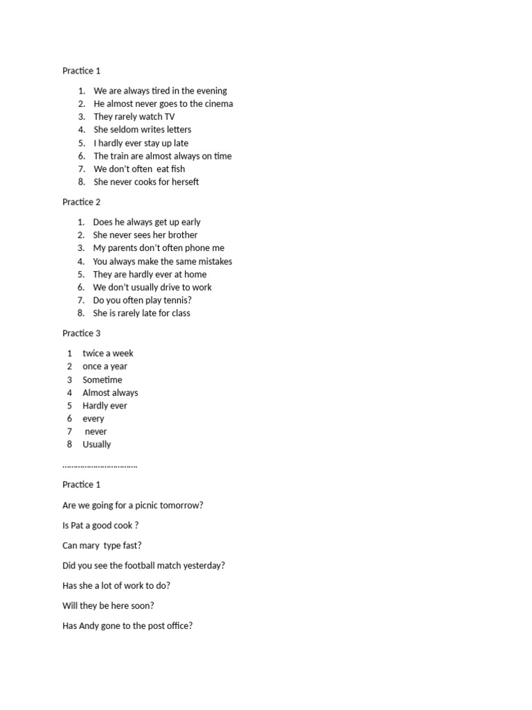 Practice 1 | PDF