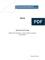 PDCA Differntial Equations Matlab
