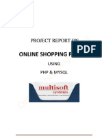 Project Report of Shopping Portal