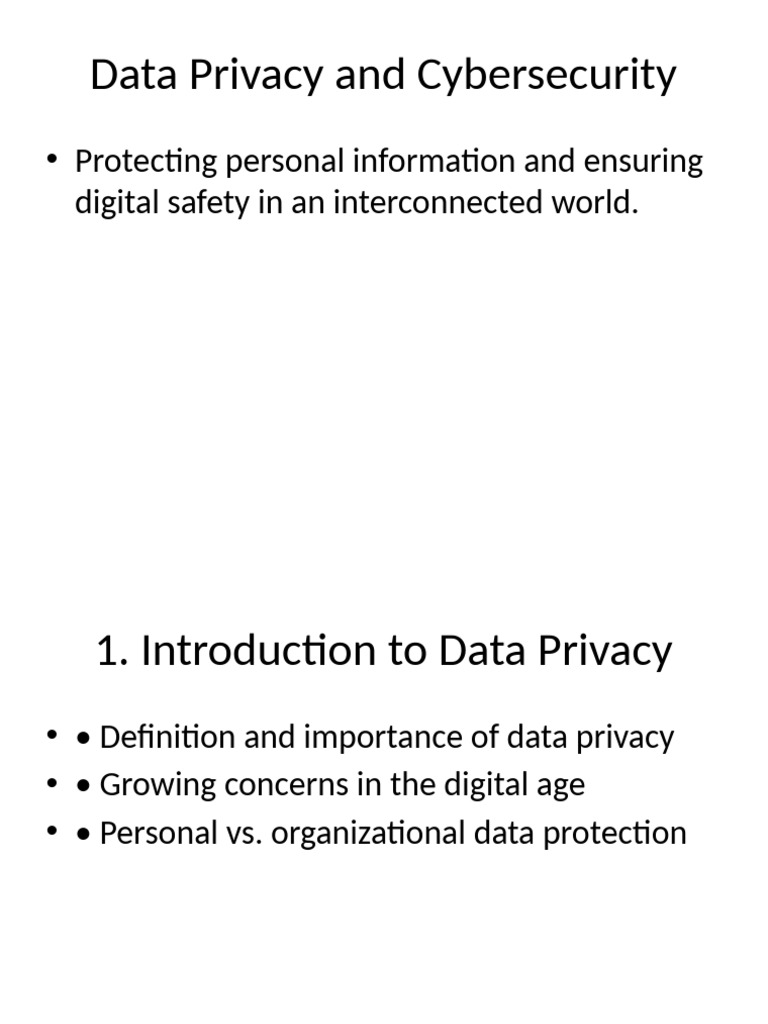 Data Privacy & Cybersecurity Essentials | PDF