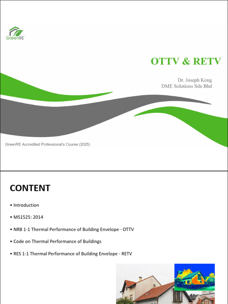 RETV and OTTV in Green Building Standards | PDF | Heat | Physical Sciences
