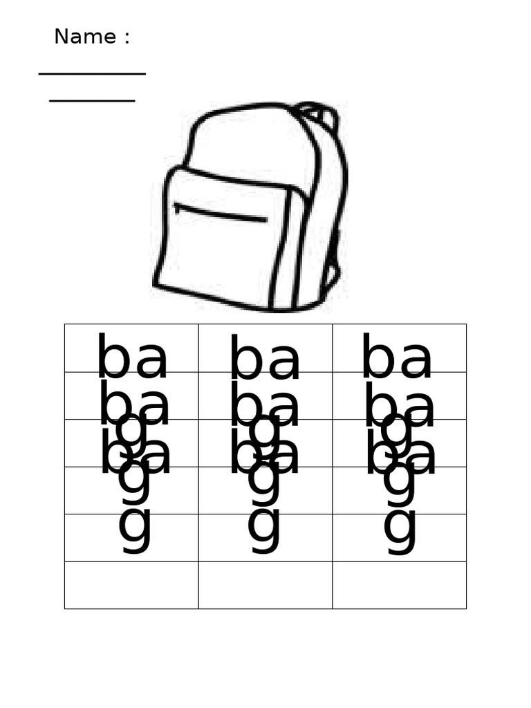 Trace and Writing BAG | PDF