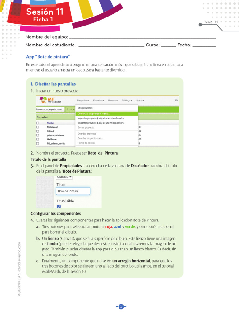 NPR H s11 Com Ficha 01 | PDF | Color | Aplicación movil