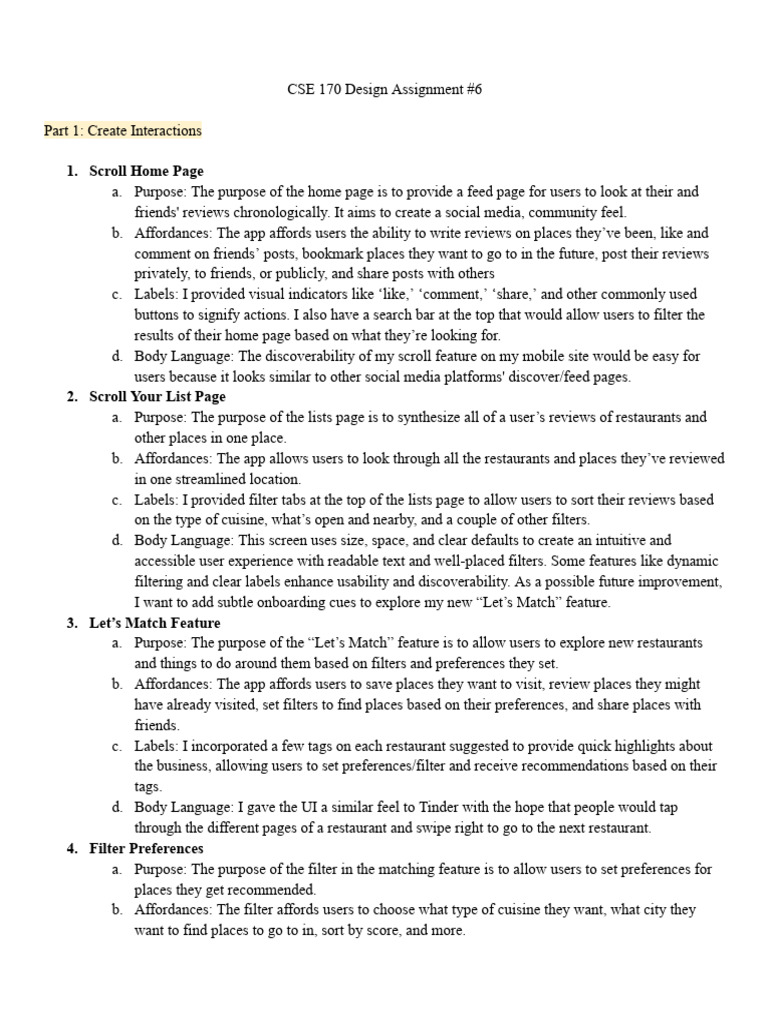 CSE 170 Design Assignment #6 | PDF | Icon (Computing) | Computing