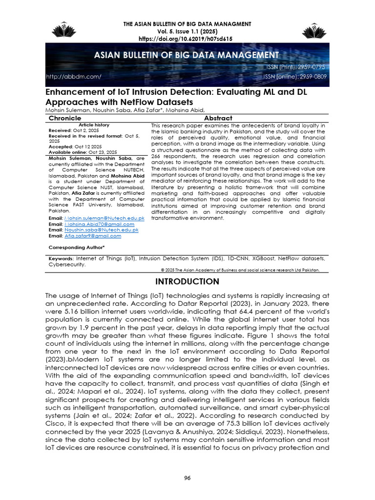Enhancement of IoT Intrusion Detection Evaluating | PDF | Receiver ...