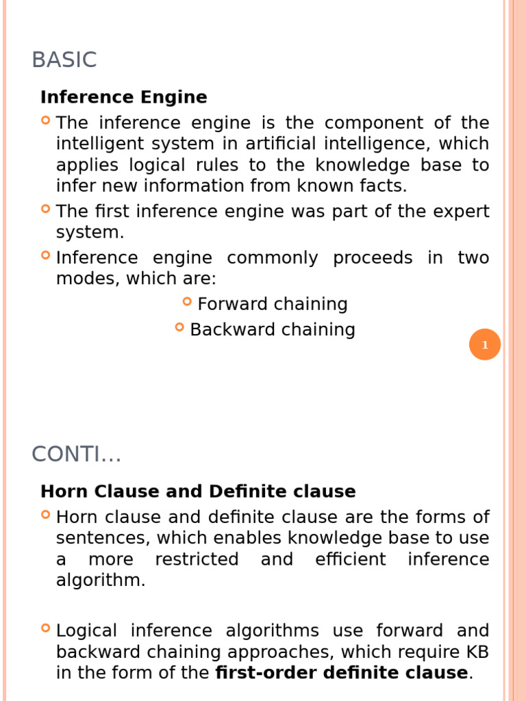 Unit 3 Topic 5 Forward & Backward Chaining | PDF | Inference ...