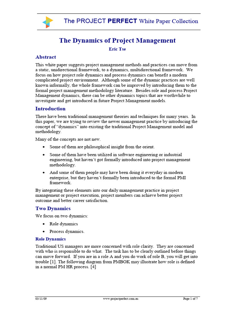 Dynamic Project Management Strategies | PDF | Project Management ...
