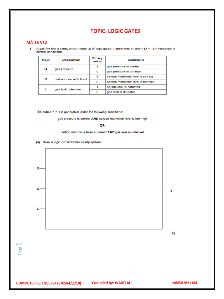 Logic Gates in Computer Science | PDF