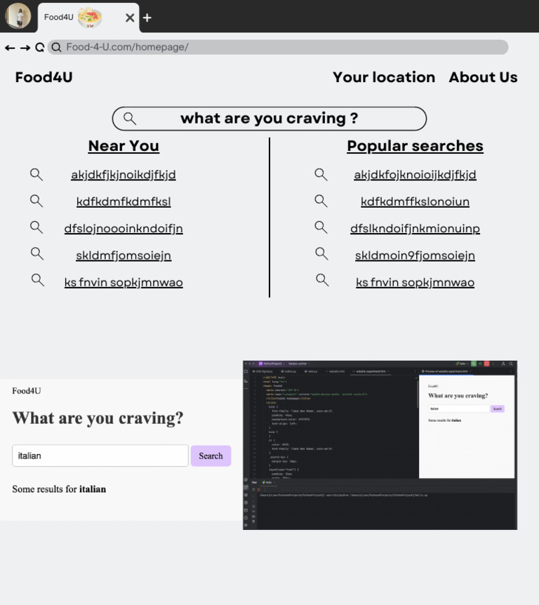 Food4U: Find Your Cravings Nearby | PDF
