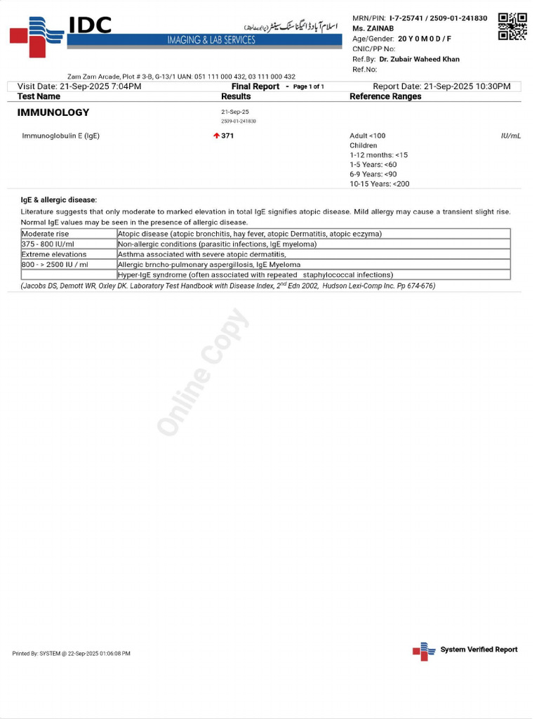 Patient Report PDF | PDF
