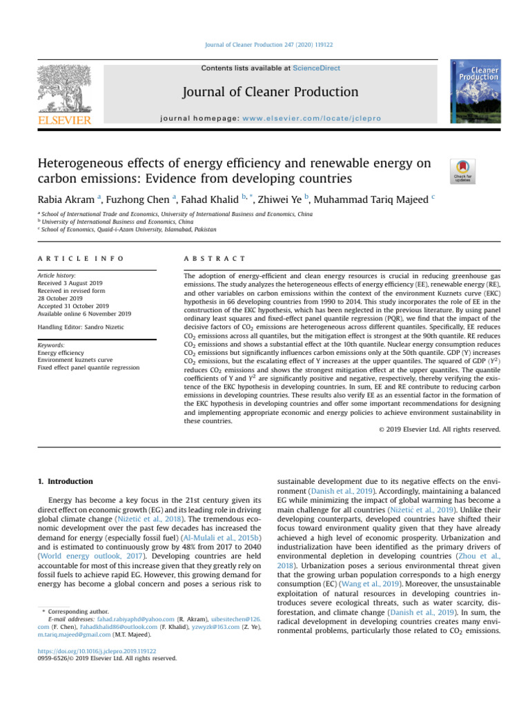 Energy Efficiency's Impact on CO2 Emissions | PDF | Climate Change ...