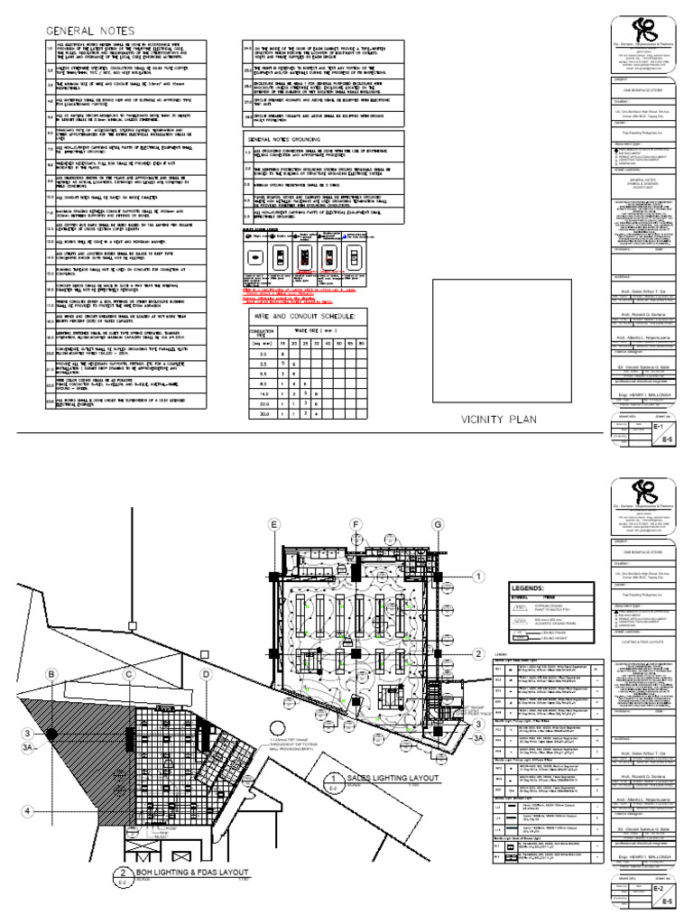 Construction Document for One Bonifacio Store | PDF | Architectural ...