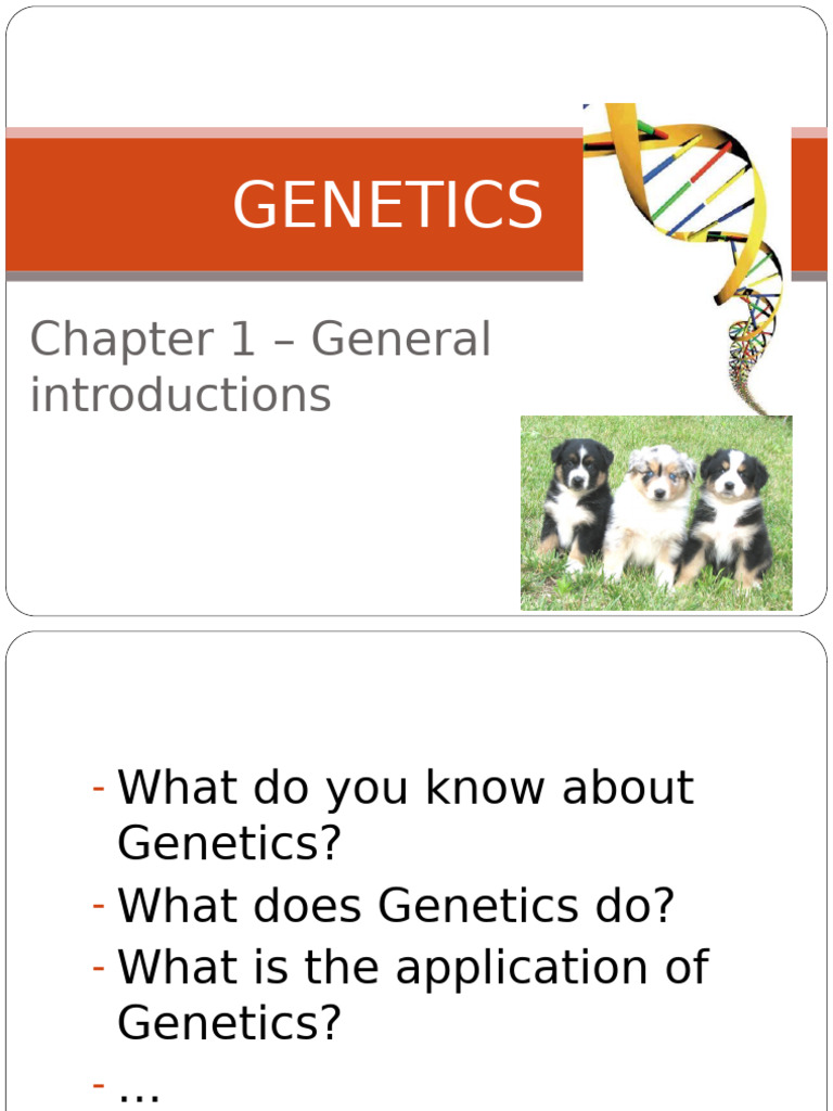 Introduction to Genetics and Its Applications | PDF | Genetics | Gene