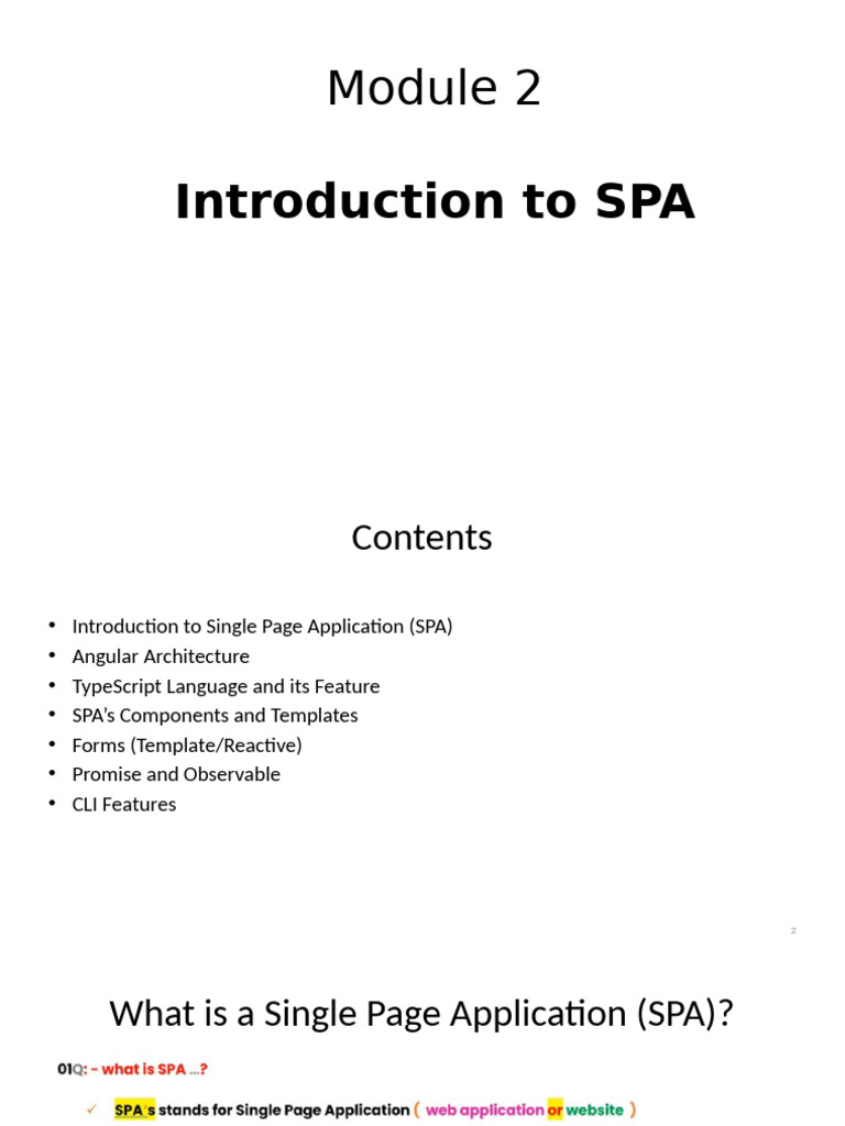 Introduction to Single Page Applications | PDF | Ajax (Programming ...