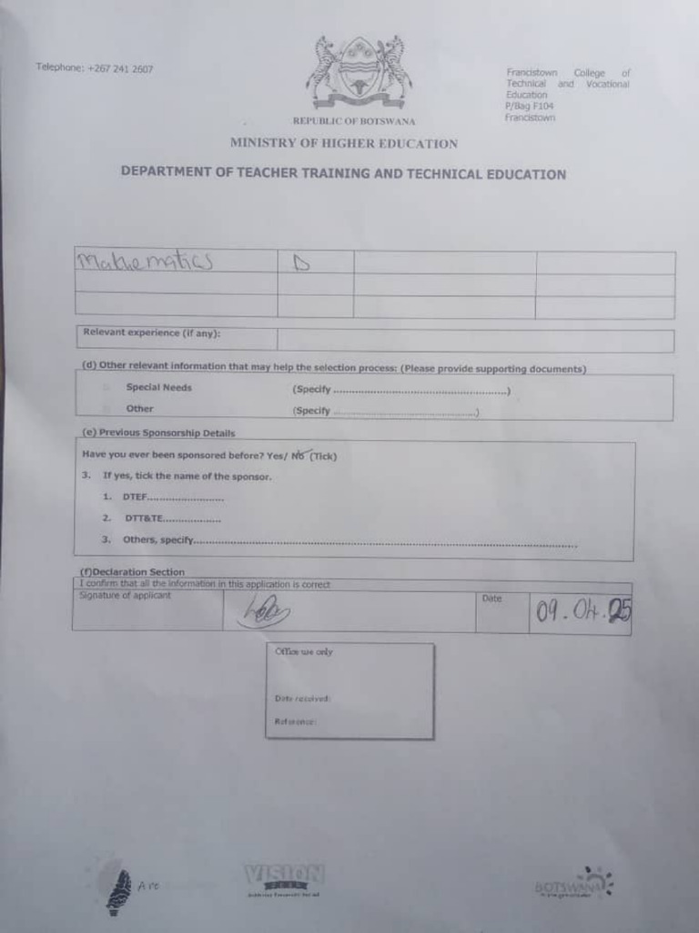 Application For Fctve | PDF