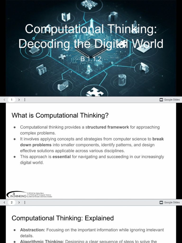 b1.2 Computational Thinking | PDF