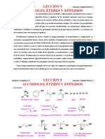 Alcoholes, éteres y epóxidos: nomenclatura, estructura y reacciones