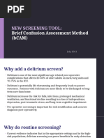 Brief Confusion Assessment Method (bCAM) | PDF